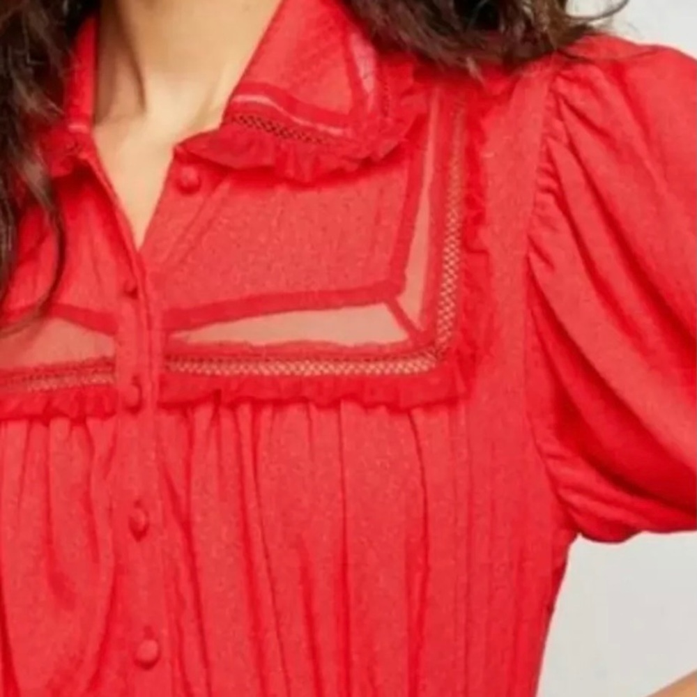 NWT Free People Cherry Crush Dress Extra Small - Picture 2 of 12